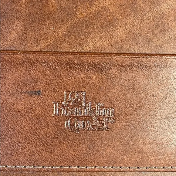Franklin Quest Full Grain Aniline Leather Made in the USA Binder - Picture 11 of 15